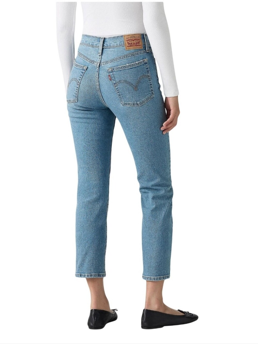 Levi's Wedgie Straight Denim Ankle Jeans  Blue Size 24